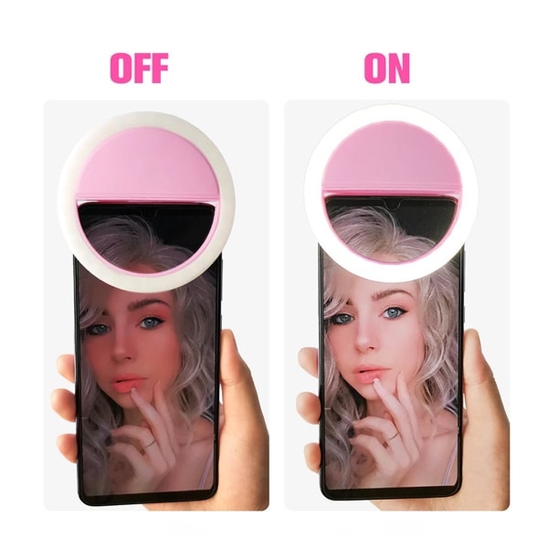 OLED-valo selfieihin / OLED-valo meikkaamiseen - Valkoinen