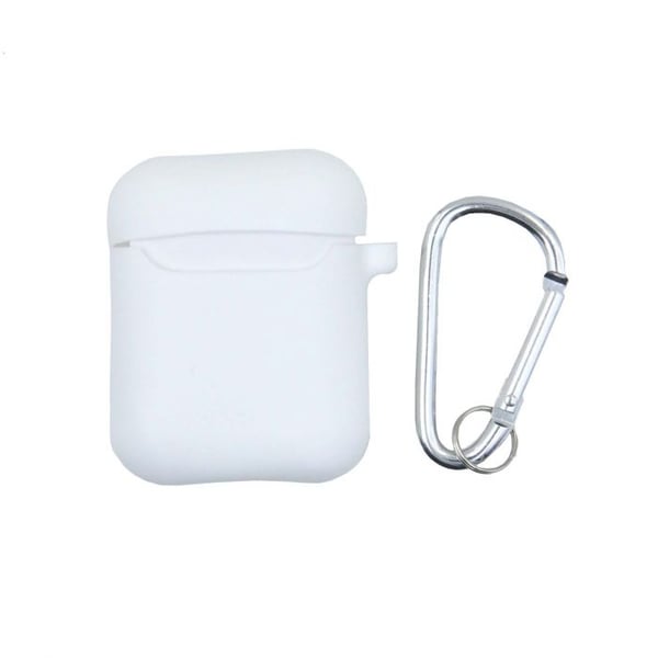 AirPods Silikoneetui med Hænger - Hvid