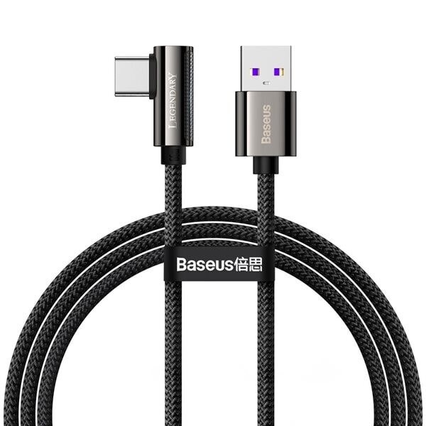Sign Vinklad USB-C Kabel med LED-indikator, 40W, 1m