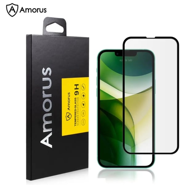 AMORUS Kaareva Näytönsuoja iPhone 13 & iPhone 13 Pro -puhelimille