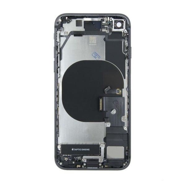 Original iPhone 8 Komplet Bagside Med Alle Flex Kabler - Sort