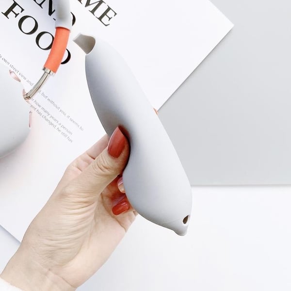 3-i-1 Silikone Cover til AirPods Max - Hvid
