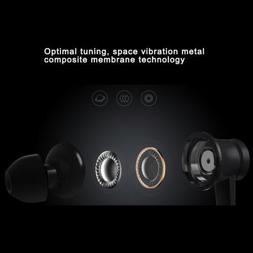 Original Xiaomi Basic Edition Piston In-Ear Hovedtelefoner 3,5 mm - Sort