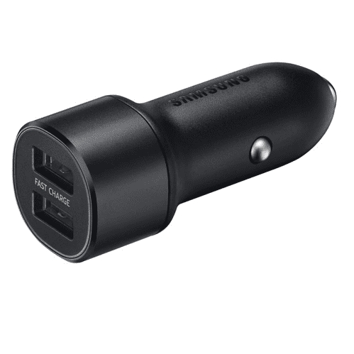 Original Samsung Fast Charge Biloplader 15W 2x USB - Sort