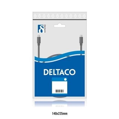 Deltaco Micro USB -kaapeli 2 m - Musta