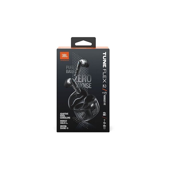 Original JBL Tune Flex 2 Ghost Edition Trådløse In-ear - Sort