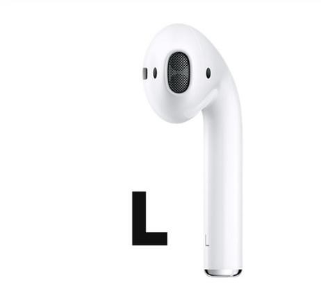 Original Begagnad 1 st Vänster Hörlur Apple AirPods (2nd gen) - Ersättningsdel