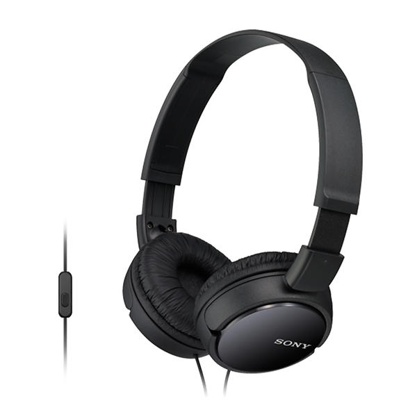 Original Sony MDR-ZX110AP On-ear Headset - Sort