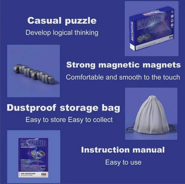 Magnetisk Brætspil Puslespil Strategispil