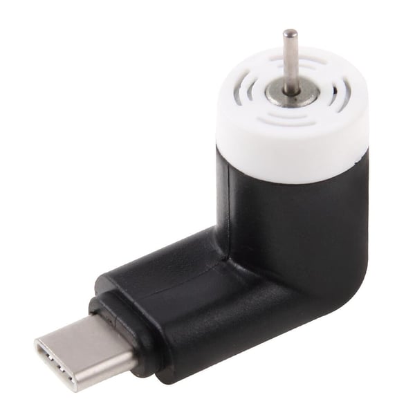 Mobiilituuletin Micro-USB:llä - Musta