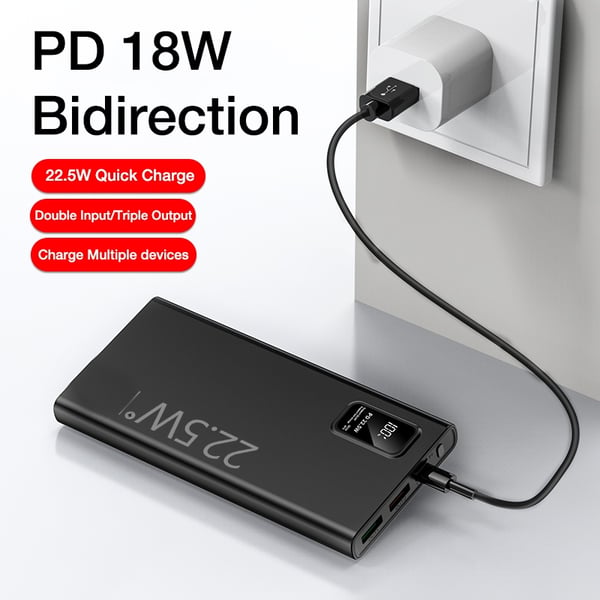 SiGN Super Powerbank 20000mAh, 22.5W - Sort