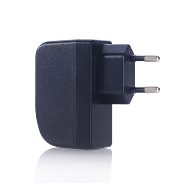 Seinälaturi iPhone, iPad, Samsung jne. varten. 1xUSB-A, 2.4A Erittäin korkea laatu - Musta