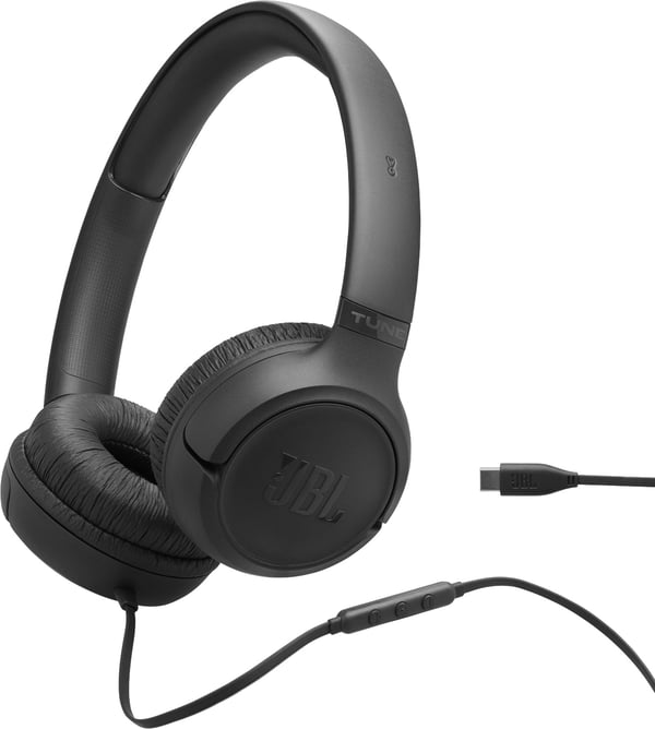 JBL Tune 530C Kablede USB-C On-ear Hovedtelefoner - Sort - Original