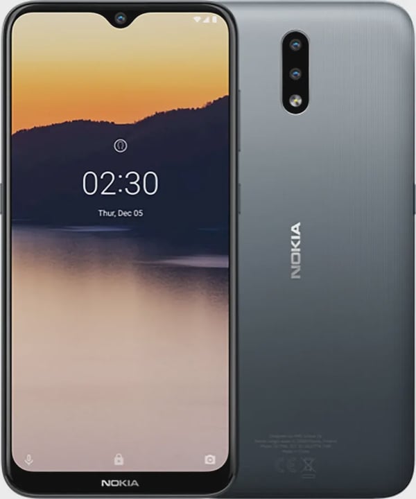 Nokia 2.3 Dual SIM 32GB - 1 vuoden takuu, uudenveroinen - Charcoal