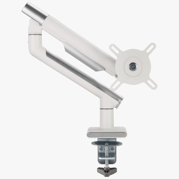 Alterzone Arm One USB monitorarm i aluminium för 17"-32" skärmar, 2 x USB 3.0-portar, vit