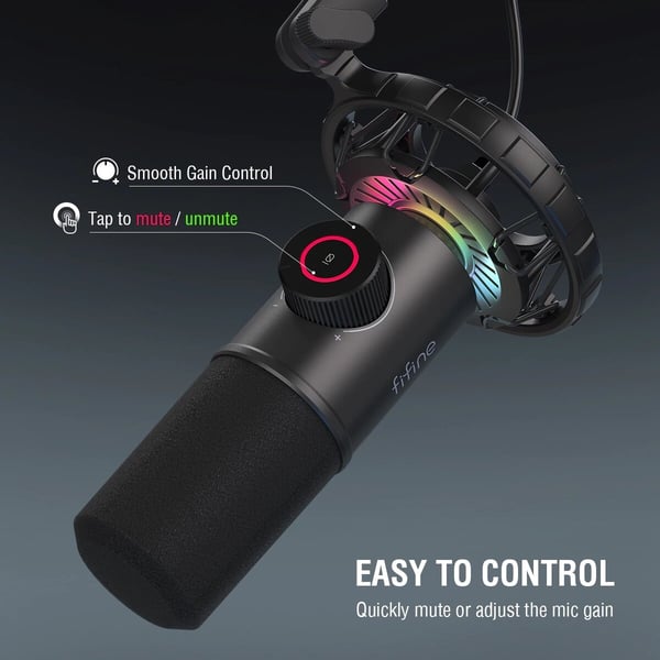 Fifine K658 USB Dynamic RGB -mikrofoni