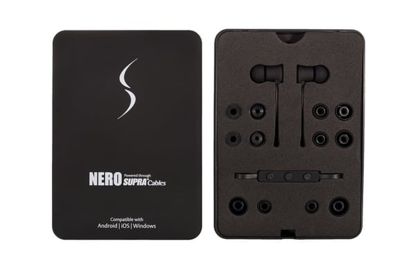 SUPRA NERO Kevlar 3.5mm AUX - In-ear hörlurar med kabel - Svart