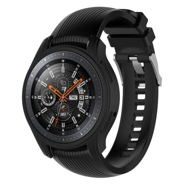 Silikonskal Till Samsung Galaxy Watch 46mm/Gear S3 Frontier Svart