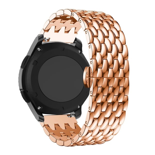 Metallarmband i Fjärilsspänne Samsung Galaxy Watch 46mm Rosé Guld