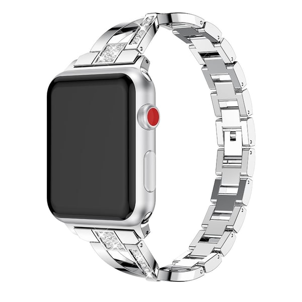 Rhinestone Kristallarmband Apple Watch 42/44/45/49 mm Silver