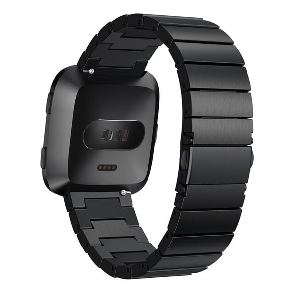 Länkarmband Fitbit Versa/Versa 2 Svart