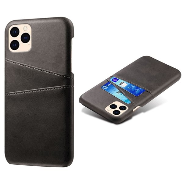 Läderskal Med Kortfack iPhone 12 Mini Svart
