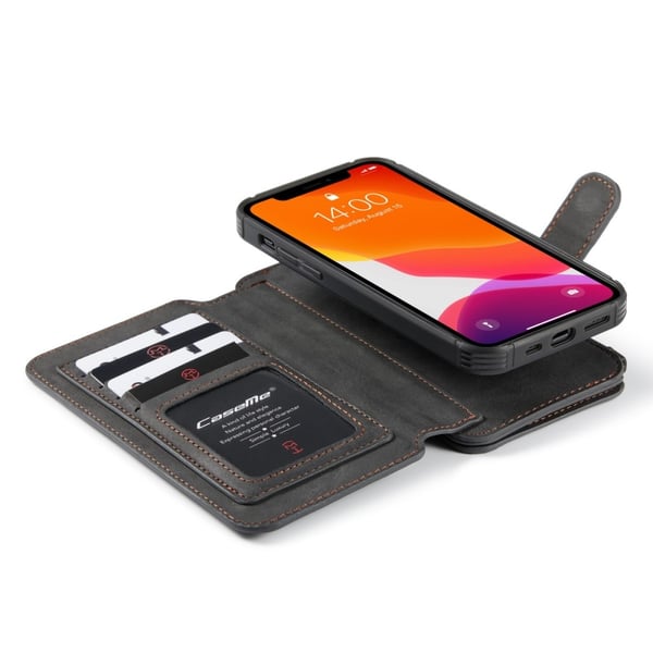 CaseMe Plånboksfodral Multi-Slot iPhone 12 Pro Max Svart