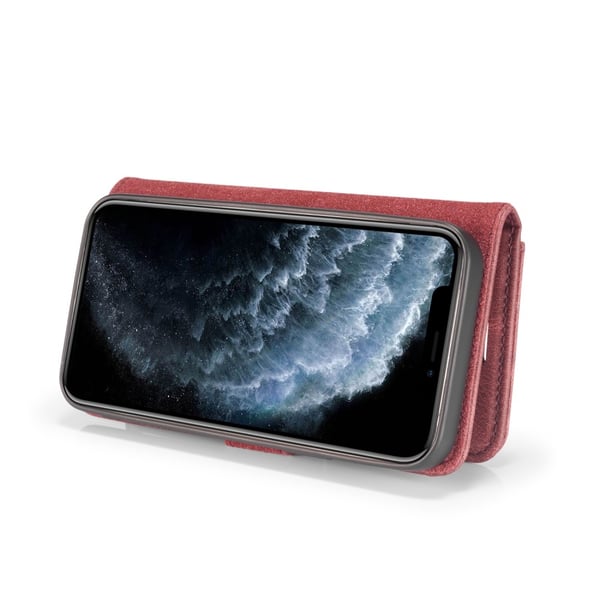 DG.MING 2-in-1 Magnet Wallet iPhone 12 Pro Max Red