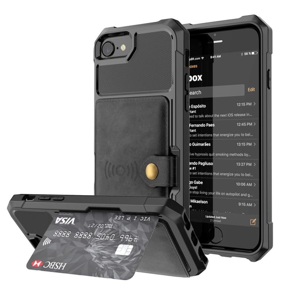 Multi-Slot Skal iPhone 7/8/SE Svart