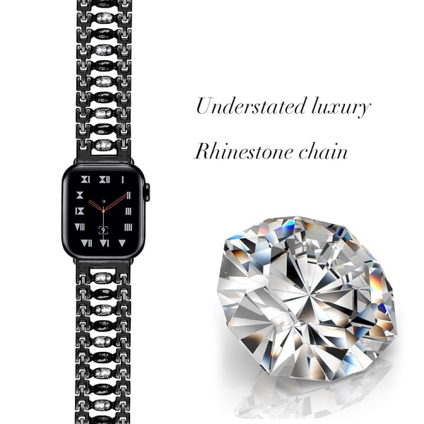 Crystal Bracelet Apple Watch 42/44/45 mm Black