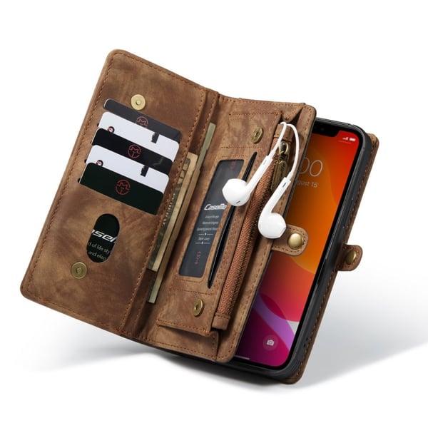CaseMe Plånboksfodral Multi-Slot iPhone 12 Pro Max Brun
