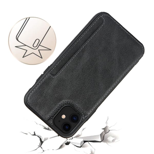 Skal Med Dold Plånbok iPhone 11 Svart