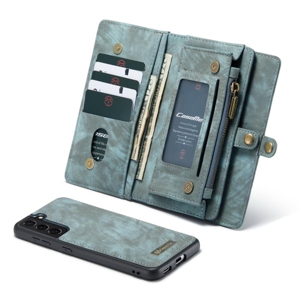 CaseMe Plånboksfodral Multi-Slot Samsung Galaxy S21 Plus Blå