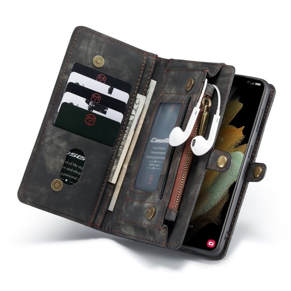 CaseMe Plånboksfodral Multi-Slot Samsung Galaxy S21 Svart