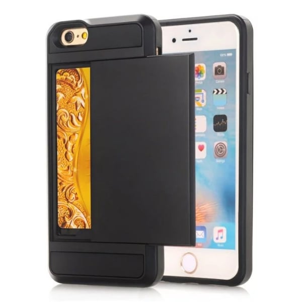 Skal Med Kortfack iPhone 7/8/SE Svart