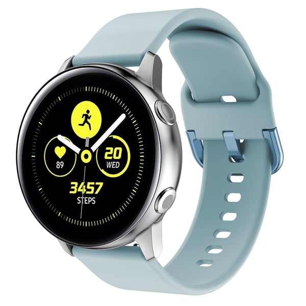 Soft Silikonarmband Samsung Galaxy Watch Active Baby Blå