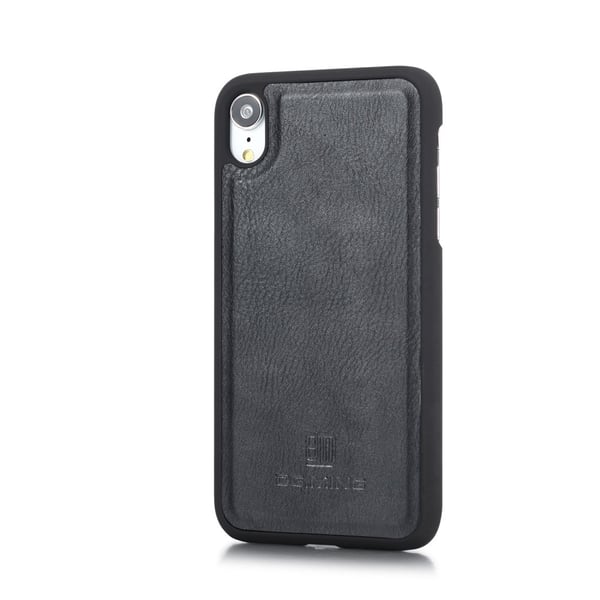 DG.MING 2-in-1 Magnet Wallet iPhone XR Black
