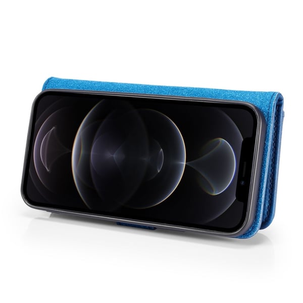 DG.MING 2-in-1 Magnet Wallet iPhone 13 Blue