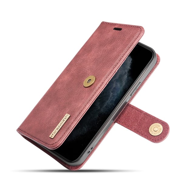 DG.MING 2-in-1 Magnet Wallet iPhone 13 Pro Max Red