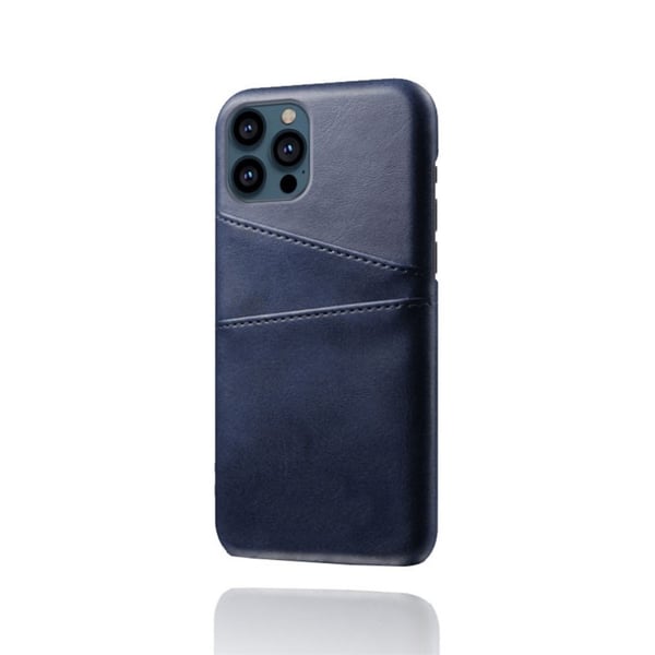 Läderskal Med Kortfack iPhone 13 Pro Max Blå