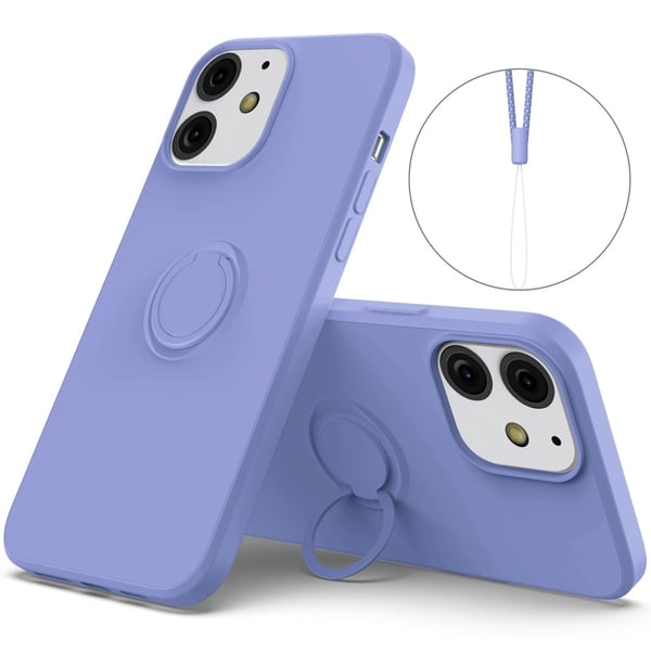 iPhone 13 Skal Med Ringhållare Lila