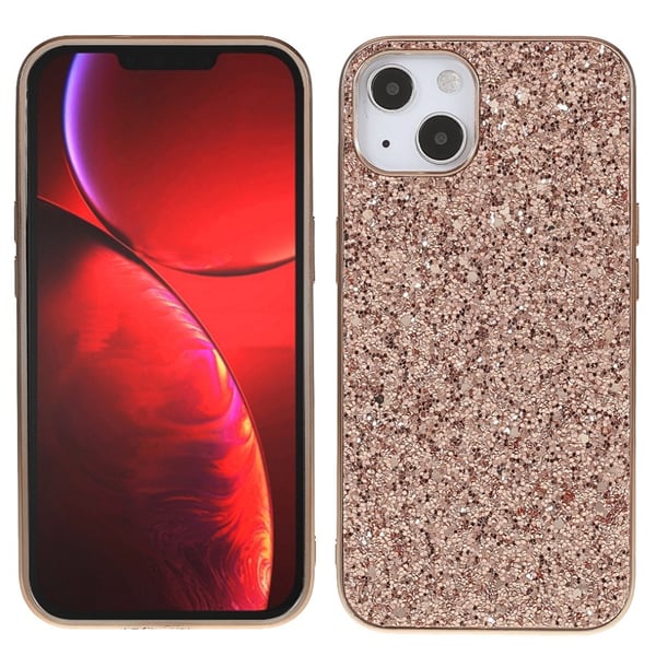 iPhone 13 Mini Skal Glitter Roséguld