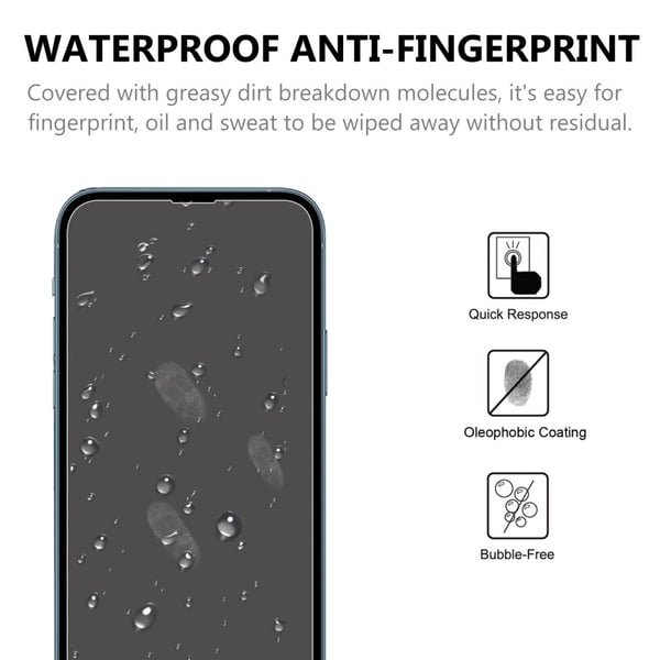 iPhone 13 Mini Skärmskydd & Linsskydd Härdat Glas