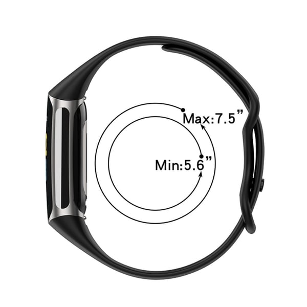 Silikonarmband Fitbit Charge 5 Svart