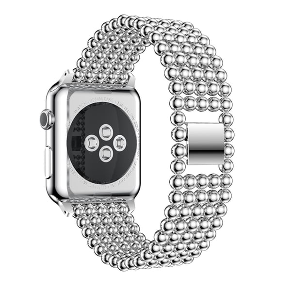 Beads Link Armband Apple Watch 42/44/45/49 mm Silver