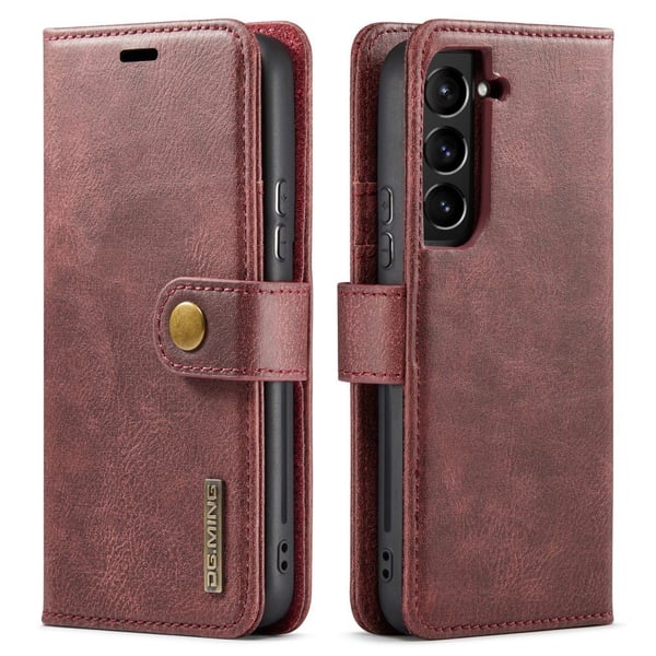 DG.MING 2-in-1 Magnet Wallet Samsung Galaxy S22 Red DG.MING 2-in-1 Magnet Wallet Samsung Galaxy S22 Red
