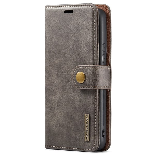 DG.MING 2-in-1 Magnet Wallet Samsung Galaxy S22 Brown