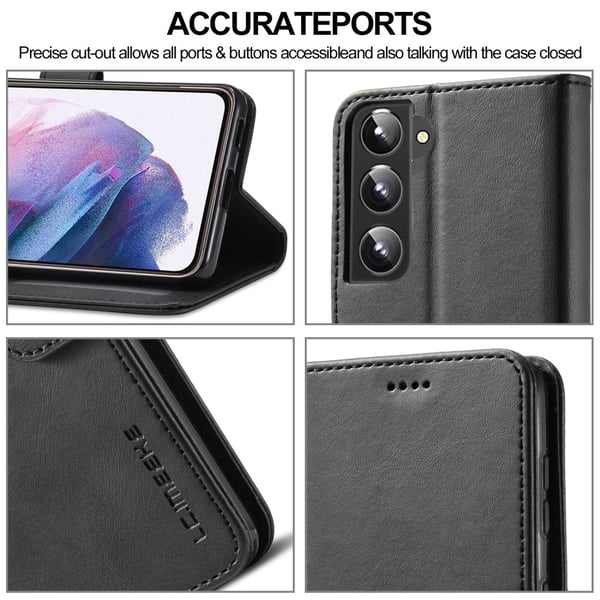 LC.IMEEKE Plånboksfodral Samsung Galaxy S22 Svart