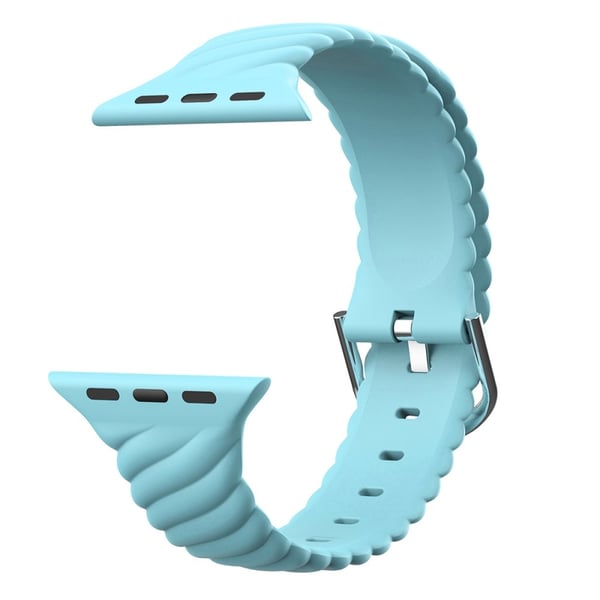 Twisted Silikonarmband Apple Watch 42/44/45 mm Blå