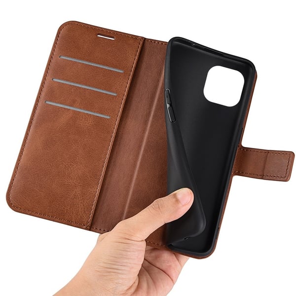 iPhone 14 Wallet Leather Brown